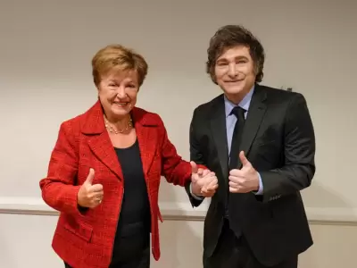 Kristalina y Javier Milei