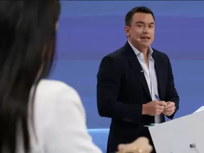 Noboa busca revalidar por un mandato completo tras completar el ejercicio del destituido Guillermo Lasso.