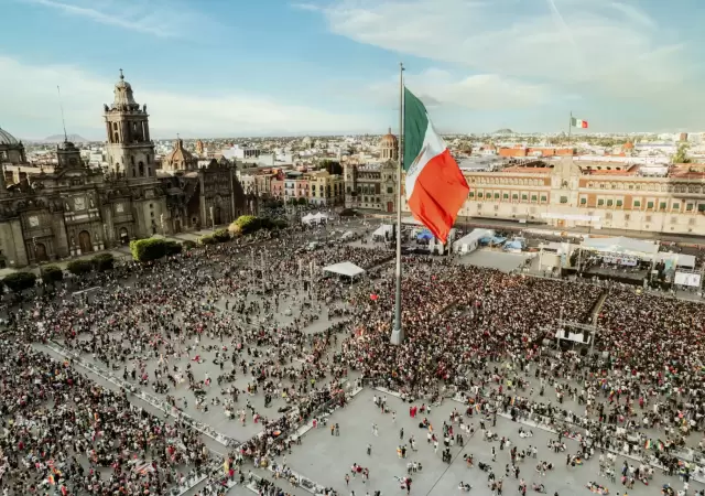 El Z�calo de M�xico.