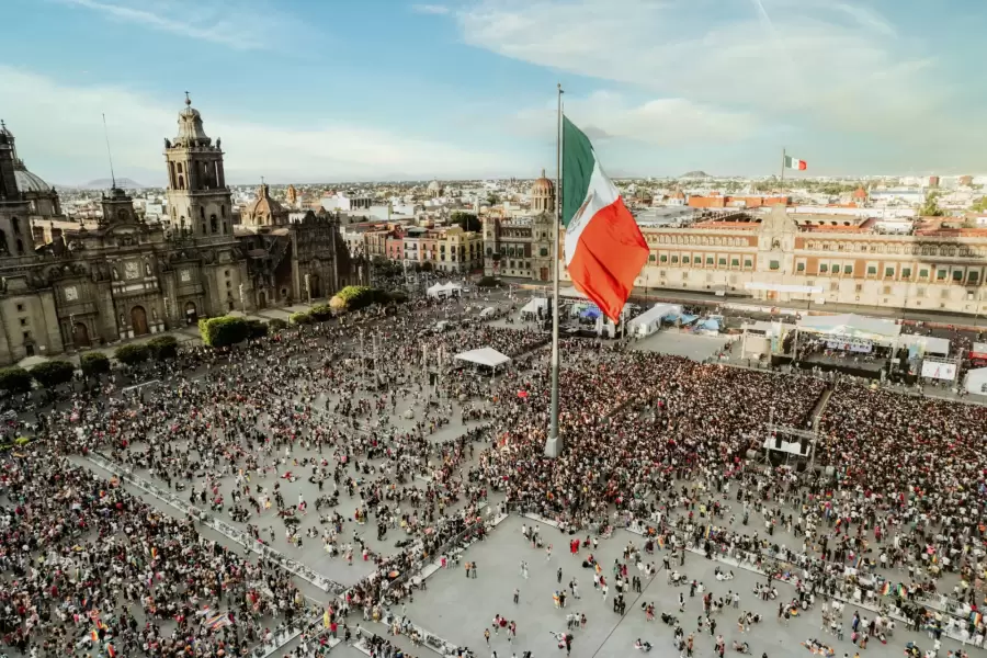 El Z�calo de M�xico.