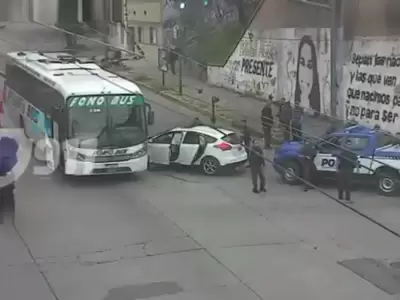 El hombre hiri� a un polic�a.