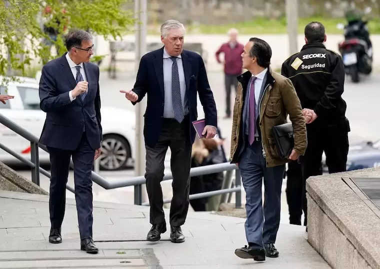 El entrenador del Real Madrid declar� este mi�rcoles en el juicio por un presunto fraude fiscal.