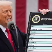 Trump mostró el cuadro de arancelamiento a las principales economías