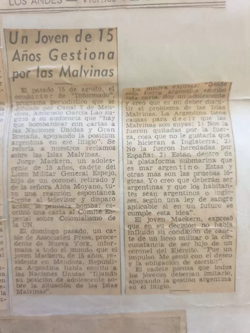 Notas de diarios