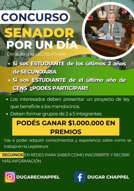 Senador por un d�a