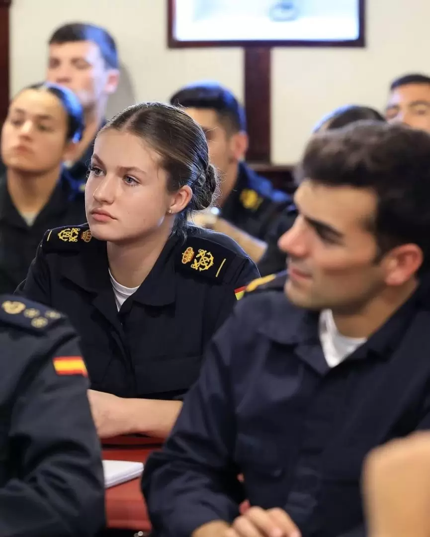La princesa Leonor est� a bordo del buque escuela Juan Sebasti�n Elcano.