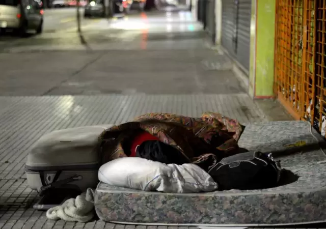 Personas en situaci�n de calle.
