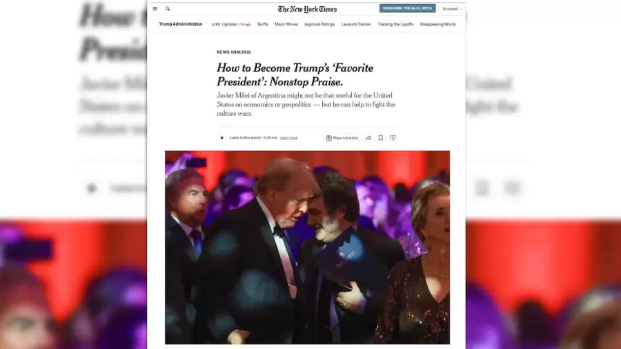 "C�mo convertirse en el favorito del presidente Trump: elogios sin parar".