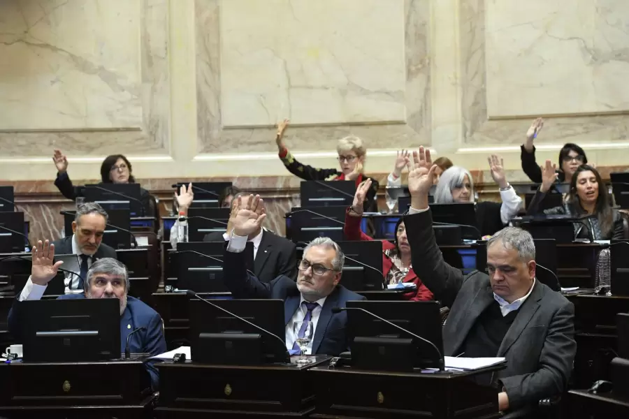 Ardua sesi�n de la C�mara alta