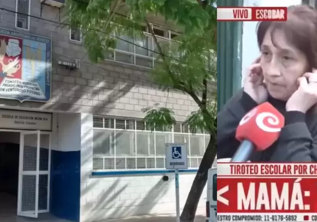 Los padres se concentraron en la puerta de Escuela Ingeniero Maschwitz.