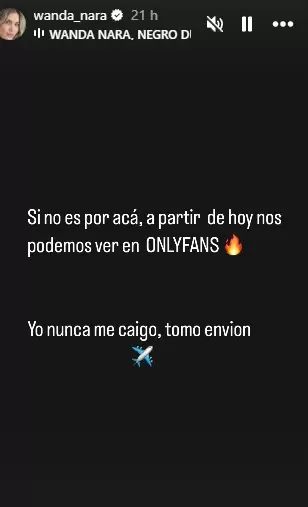 Wanda Nara anunció que abrirá Only Fans luego de que la Justicia le ordenara cerrar sus redes sociales por un mes