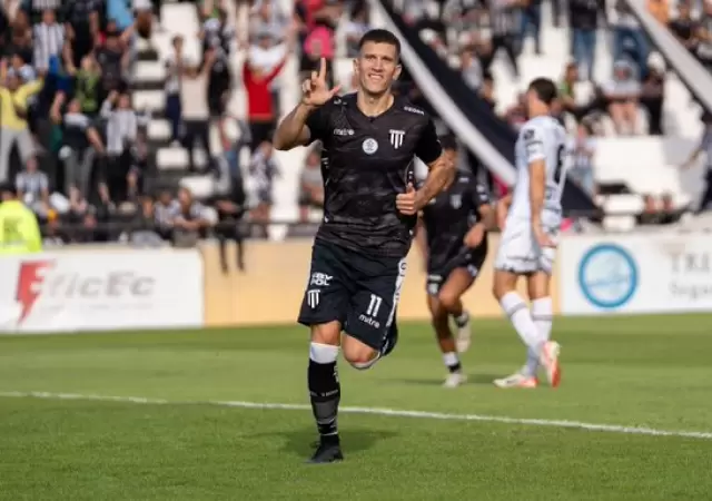 Uno de los festejos del equipo del Parque