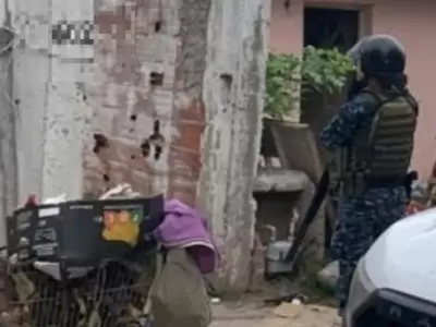 El sangriento hecho se produjo en este domicilio del conurbano bonaerense. (Foto: cronica.com.ar)