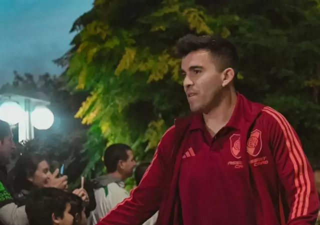 Acu�a, pieza clave en River, es duda para este jueves.