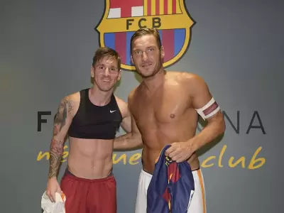 Totti y Messi.