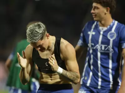 Festejo de Pascual en el 2-0 final.