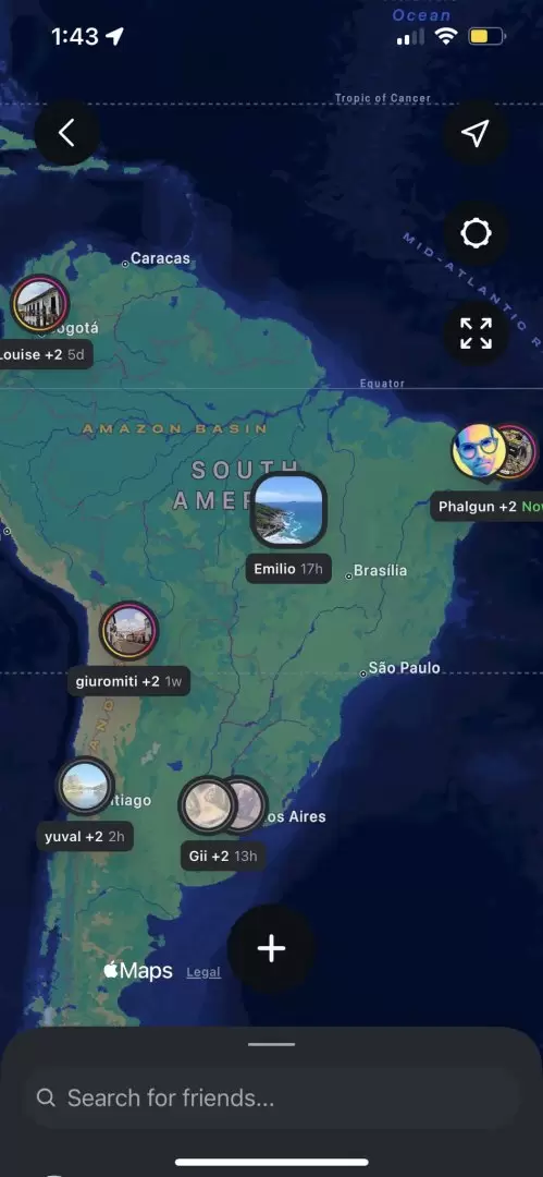 Mapa de Instagram