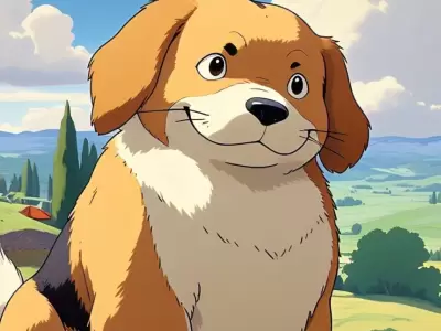 Imagen de estilo Estudio Ghibli, realizada con la IA Meta de WhatsApp.