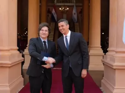 Milei se reuni� con el presidente de Paraguay Pe�a/