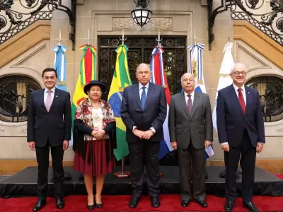 Los titulares de Relaciones Exteriores se reunieron en el Palacio san Mart�n.