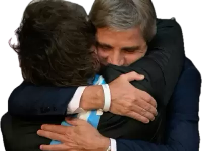 Presidente Javier Milei y Ministro de Econom�a de la Rep�blica Argentina Luis Caputo.