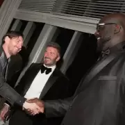 Beckam sopl� las velitas entre Messi y Shaquille O'Neal
