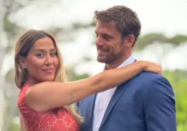 Jimena junto con su pareja Mat�as Palleiro/ Fuente: Instagram Jimena Bar�n .
