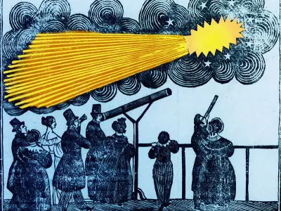El cometa Halley fue visto por primera vez en nuestro pa�s en 1835. (Ilustraci�n: web)