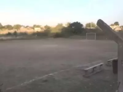 El campito de juego en el que sucedi� el hecho fatal.