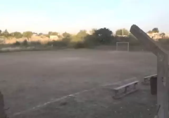 El campito de juego en el que sucedi� el hecho fatal.