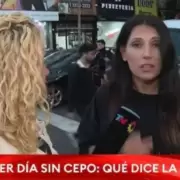 Viviana Colmenero hablaba de la crisis y a metros sucedía un robo en vivo