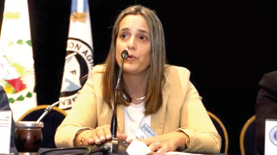 Andrea Sarnari es la primera presidente mujer de la Federaci�n Agraria Argentina. Foto: web