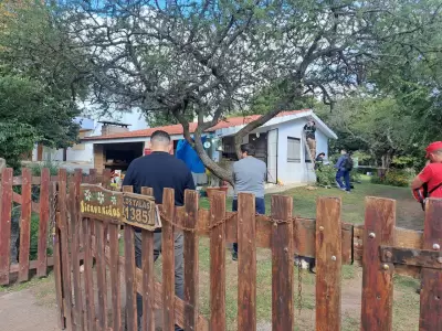 La propiedad que fue escenario del terrible hecho. Foto: gentileza El Doce.