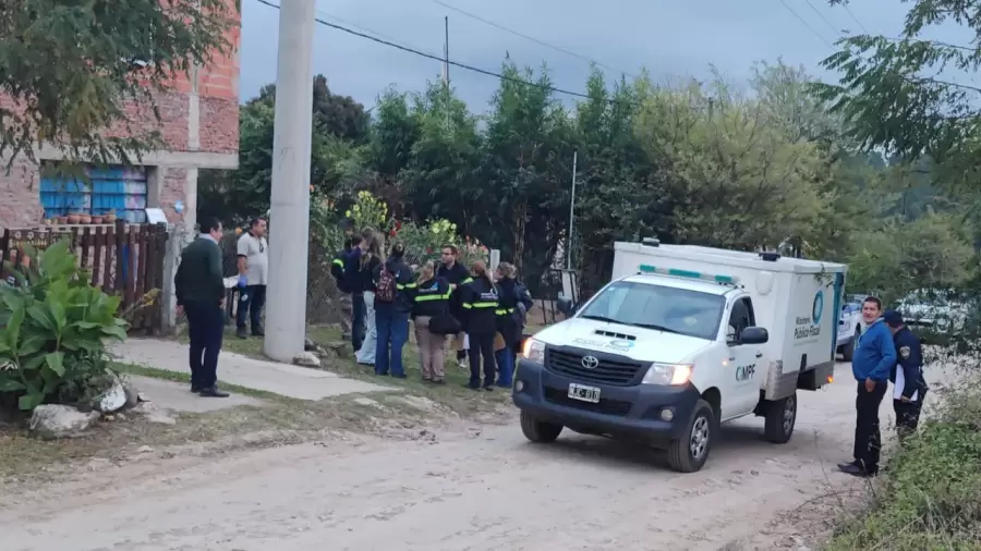 El sexto femicidio en C�rdoba en lo que va del a�o fue cometido en este domicilio de Los Reartes. (Foto: NA)