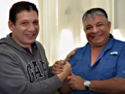 Octavio Arg�ello  (Derecha) cosecretario general de la CGT