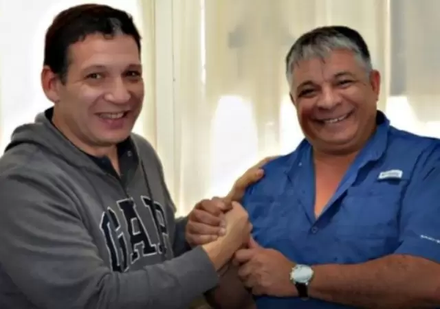 Octavio Arg�ello  (Derecha) cosecretario general de la CGT