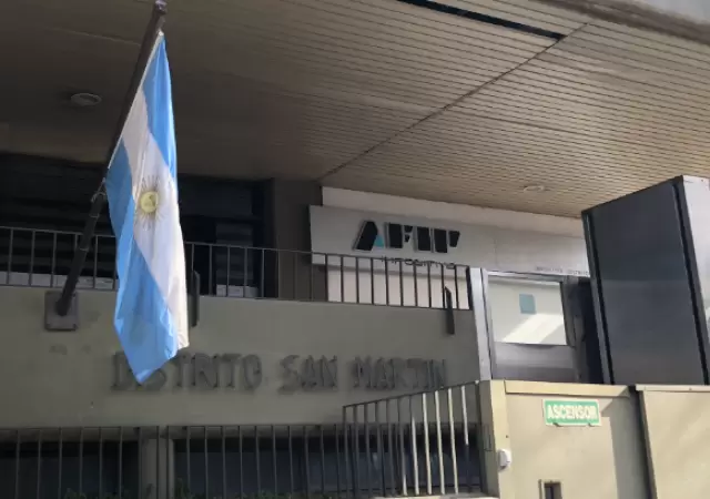 Sede de la ex AFIP en el departamento de general San Martin, Mendoza, que cerrar� en los pr�ximos d�as.