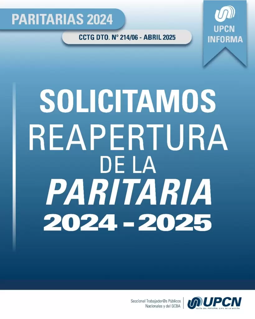 Paritarias UPCN