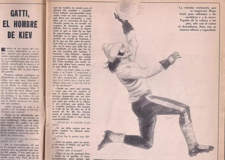 El ídolo de Kiev, cuando la rompió para la Selección en 1976