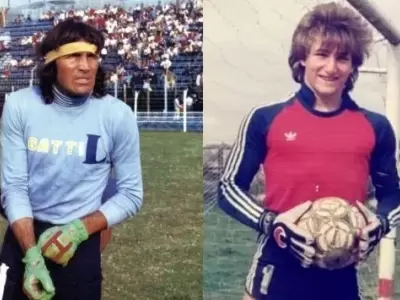 Javier Milei en su �poca de arquero/ Fuente: Web
