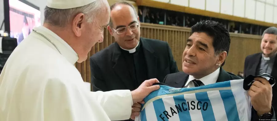 Francisco se reuni� con Diego Maradona en tres oportunidades entre 2014 y 2016.