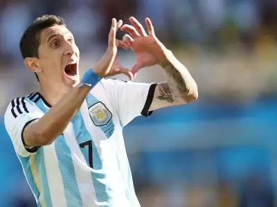 �ngel Di Mar�a convirti� el gol de la victoria ante Suiza.