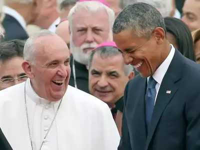 El papa Francisco con Barack Obama.
