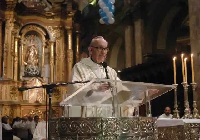 Jorge Bergoglio como arzobispo de Buenos Aires.