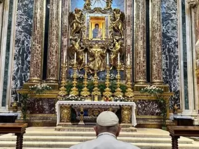 El Papa Francisco ser� sepultado en la bas�lica de Santa Mar�a la Mayor.