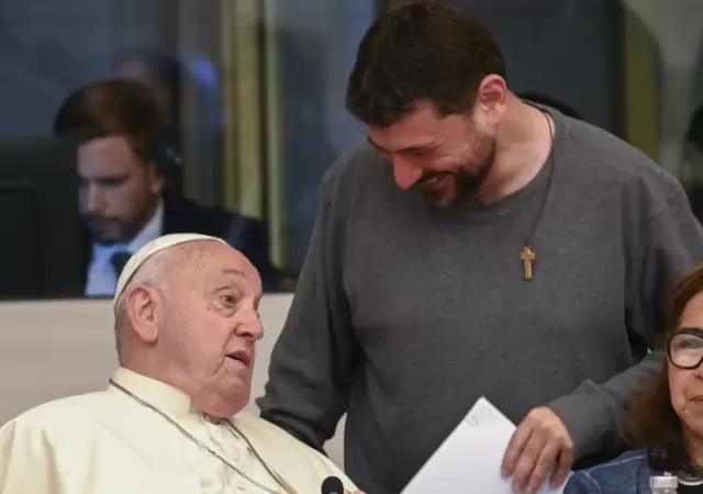 El papa Francisco y Juan Grabois.