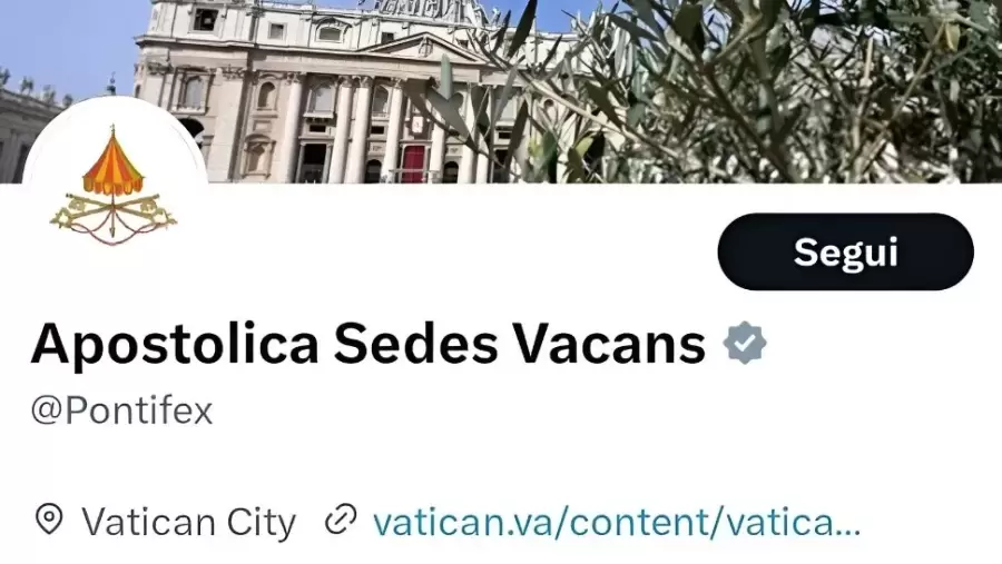 La expresión en latín que indica la vacancia en la sede pontificia.