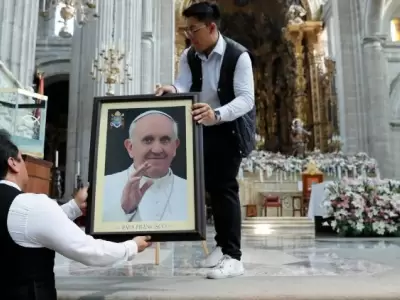 Homenaje al Papa Francisco en la Catedral de Buenos Aires.