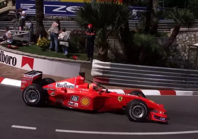 Schumacher en M�naco en el 2001.