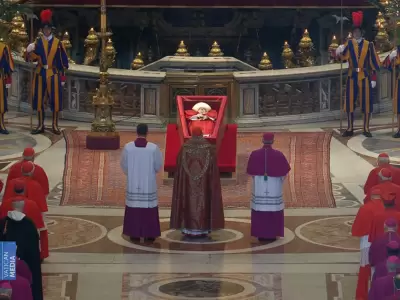 El papa Francisco en la Bas�lica de San Pedro.
